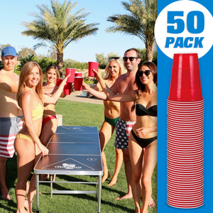 GoBig 36oz Giant Red Party Cups - 50-Pack