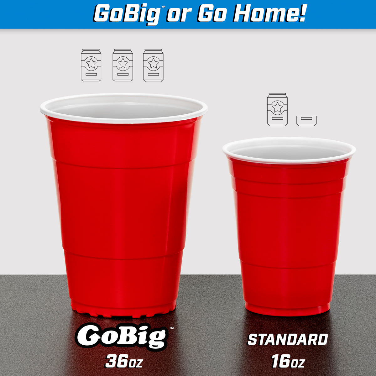GoPong 6oz Red Party Cups - 160-Pack