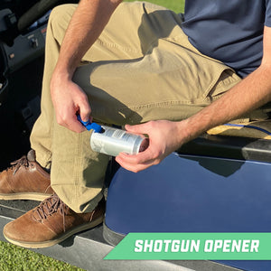 GoSports Ultimate Beer Shotgun Opener and Golf Divot Tool- 6-Pack - Blue