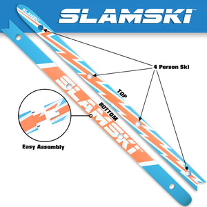 GoPong Slamski with 50 Plastic Shot Glasses - Neon