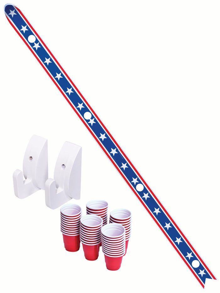 GoPong Slamski with 50 Plastic Shot Glasses - American Flag