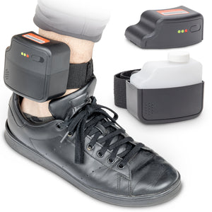 a pair of foot braces with a foot strap