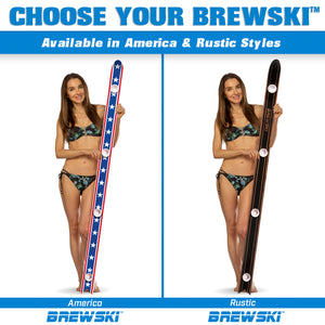 GoPong Brewski Beer Drinking Shot Ski - America Design