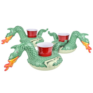 a green dragon drinking set with cups