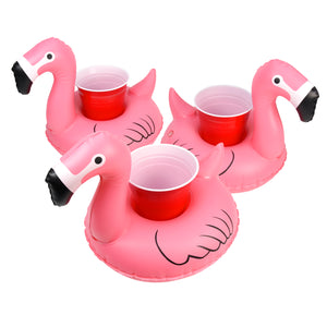 flaming flamingo inflatables - set of 3