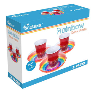 rainbow drink cups