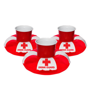 drink cups with red and white cups