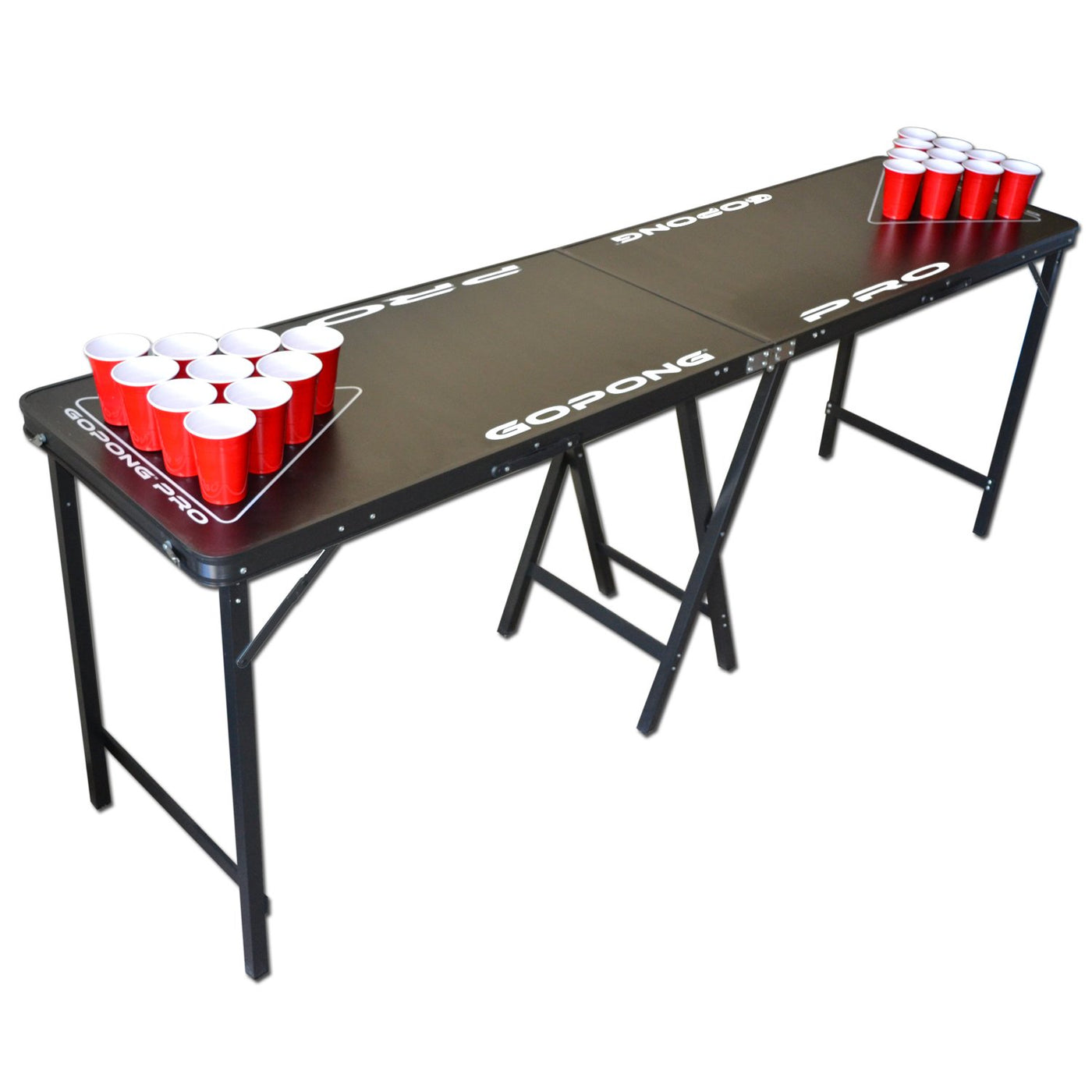 GoPong PRO 8' Premium Beer Pong Table - Black