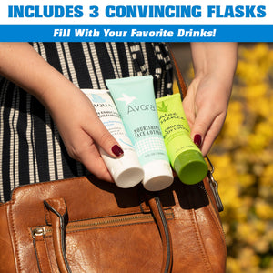 woman holding three skin care products