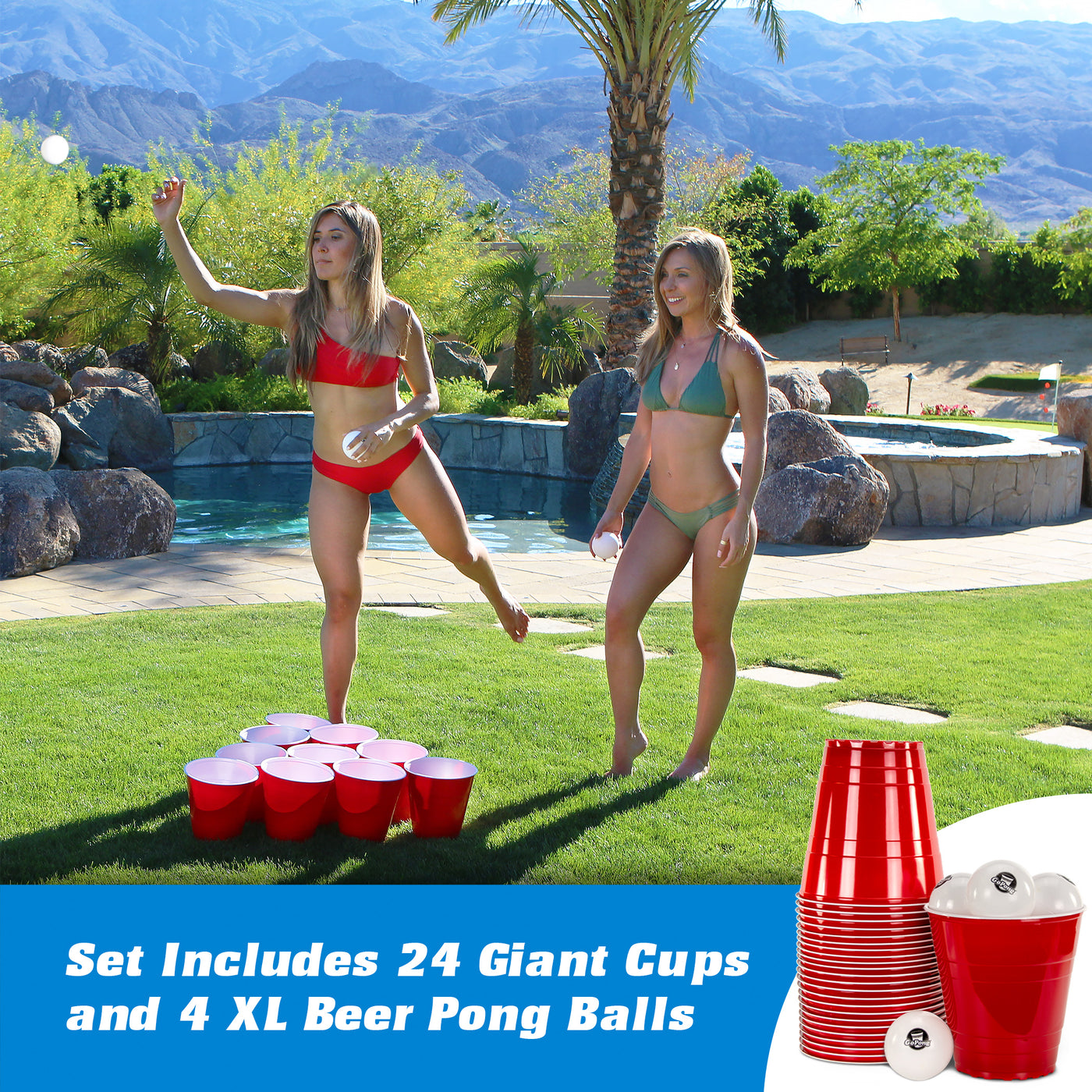 GoBig 36oz Giant Red Party Cups - 50-Pack – GoPong