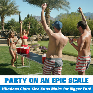 GoBig 110oz Giant Red Party Cups - 24-Pack