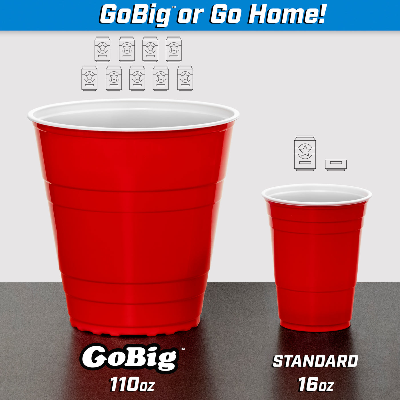 GoPong 6 Oz Red Party Cups 160 PACK