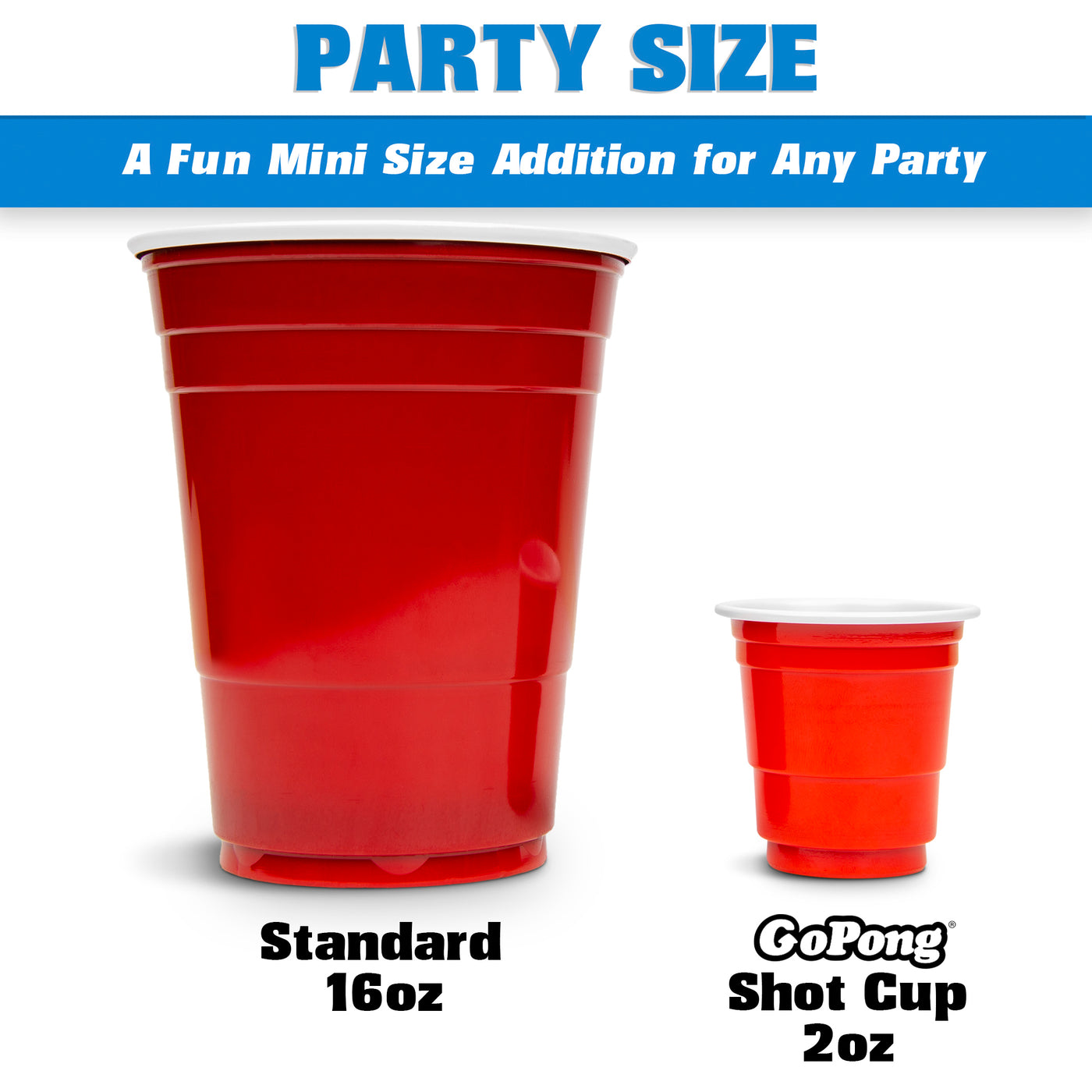  GoPong GoBig Red Party Cup Bowls - Disposable Plastic