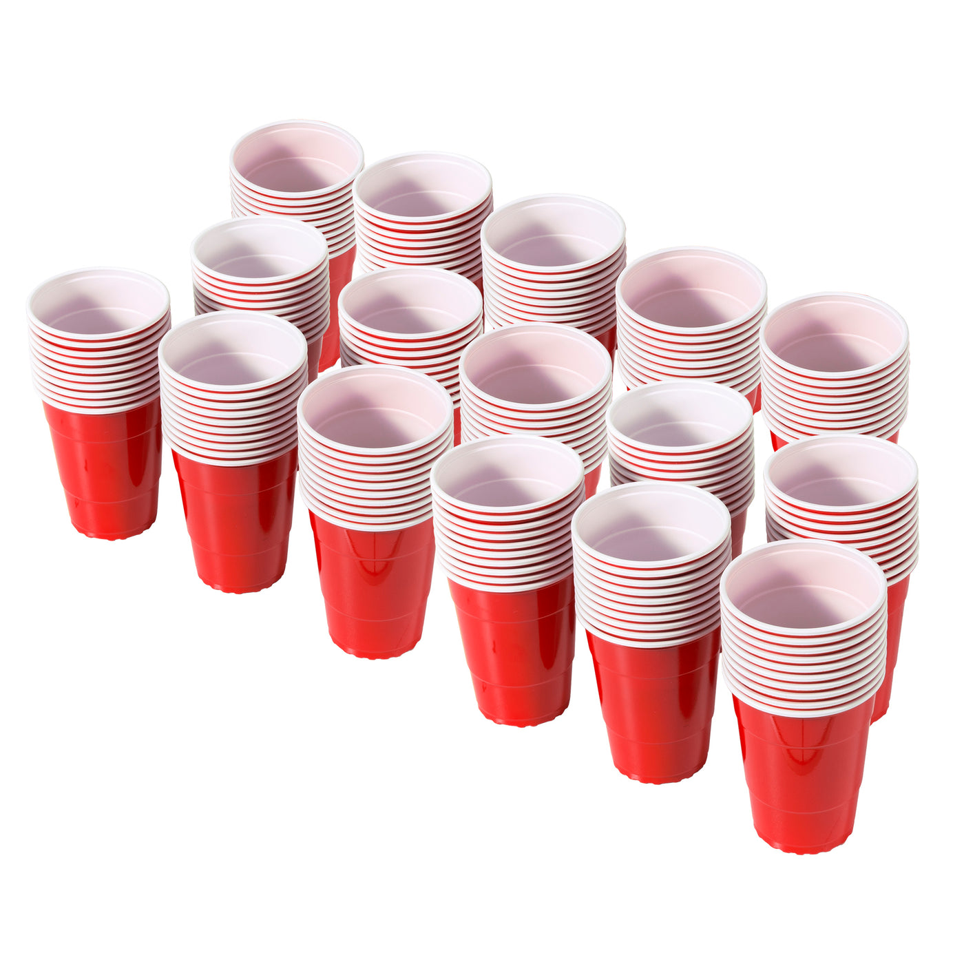 Choice 2 oz. Red Plastic Shot Cup - 50/Pack