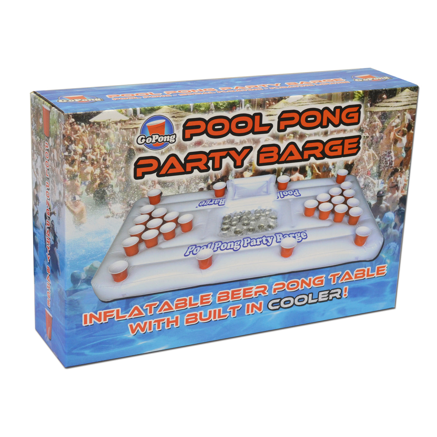 GoPong Original Floating Beer Pong Table with Cooler & Cup Holders