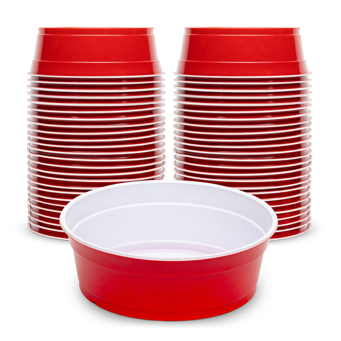 GoBig Red Party 22 oz Cup Bowls - 50-pack