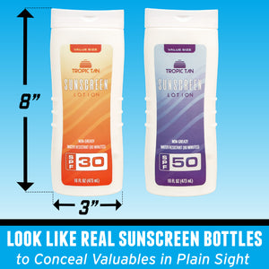 GoPong Sunscreen Diversion Safe Bottles - 2-Pack