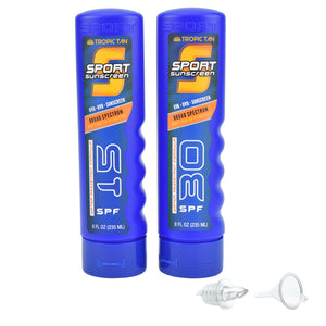 GoPong Sport Bottle Sunscreen Flask - 2-Pack