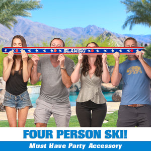 GoPong Slamski with 5 Plastic Shot Glasses - American Flag