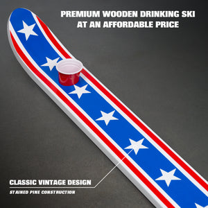 GoPong Slamski with 5 Plastic Shot Glasses - American Flag