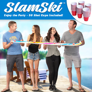 GoPong Slamski with 5 Plastic Shot Glasses - Retro