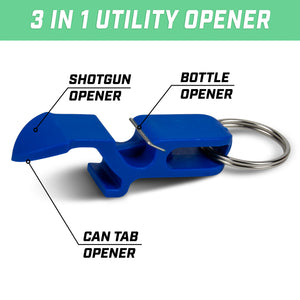 GoPong Ultimate Beer Shotgun Tool- 10-Pack - Blue