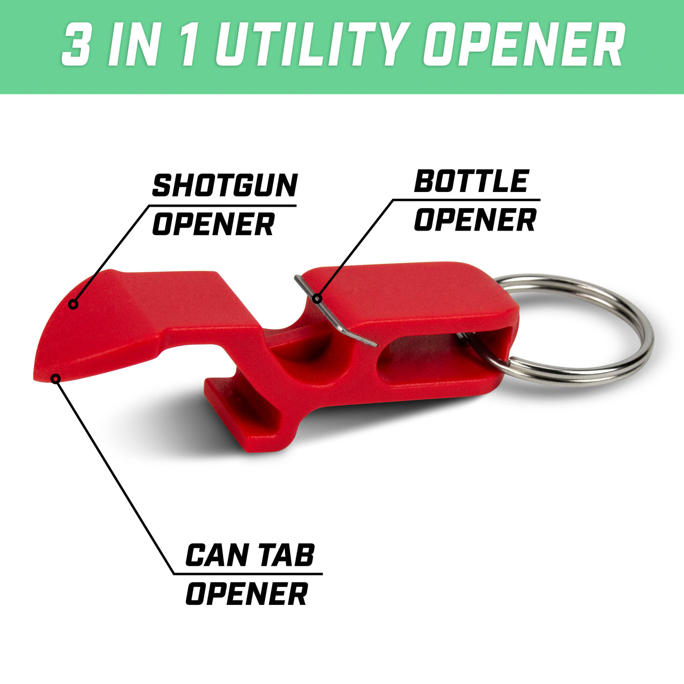 GoPong Ultimate Beer Shotgun Opener Keychain